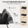 Vipbear Modern Folding Loveseat Sleeper for Living Room 72in Convertible Futon Sofa Bed with 6.7" Thick Removable Cushion/Adjustable Backrest - 3 of 4