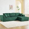 108" Sectional Couch Cloud Modular Modern L-Shaped Sofa with Chaise Lounge, Corduroy Fabric, No Assembly Required - 2 of 4