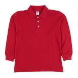 Leveret Kids Cotton Long Sleeve Polo Shirt
