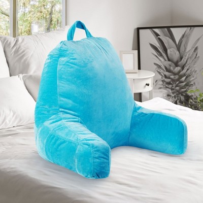 Cheer Collection Shredded Memory Foam TV and Reading Backrest Pillow with Washable Velour Cover
