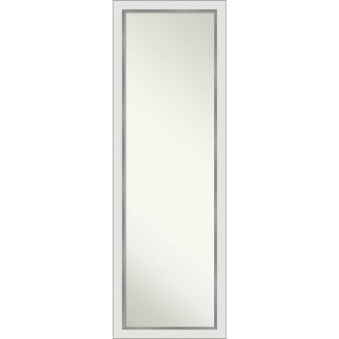 17 X 51 Eva White Silver Framed On, Over The Door Mirror White Target