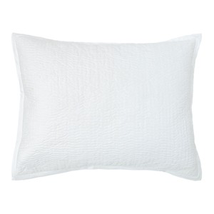EY Essentials 20" x 26" Mila Dove Cotton Standard Sham - Machine Washable - 1 of 4
