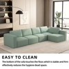 KWPZQEB 104.32" Modular Sectional Sofa, 5-Seat Comfy Cloud Couch with Deep Seat & Back Cushion, Convertible U-Shape Couch for Living Room - 2 of 4