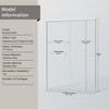 GDFStudio Tauton Double Sliding Shower Door with Tempered Glass - 3 of 4