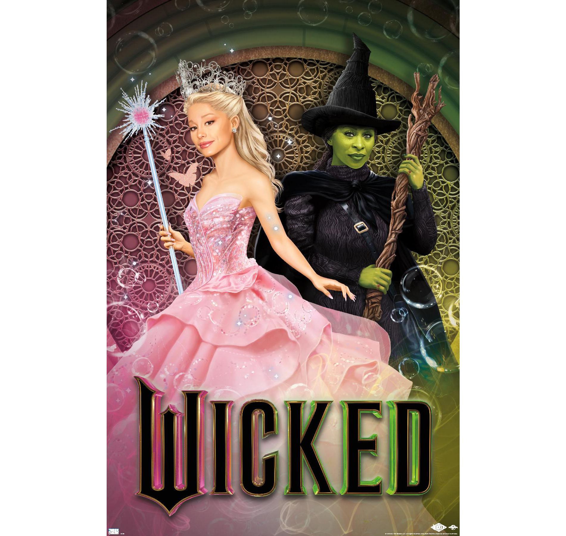 Trends International Wicked - Elphaba and Glinda Upland Unframed Wall Poster Prints