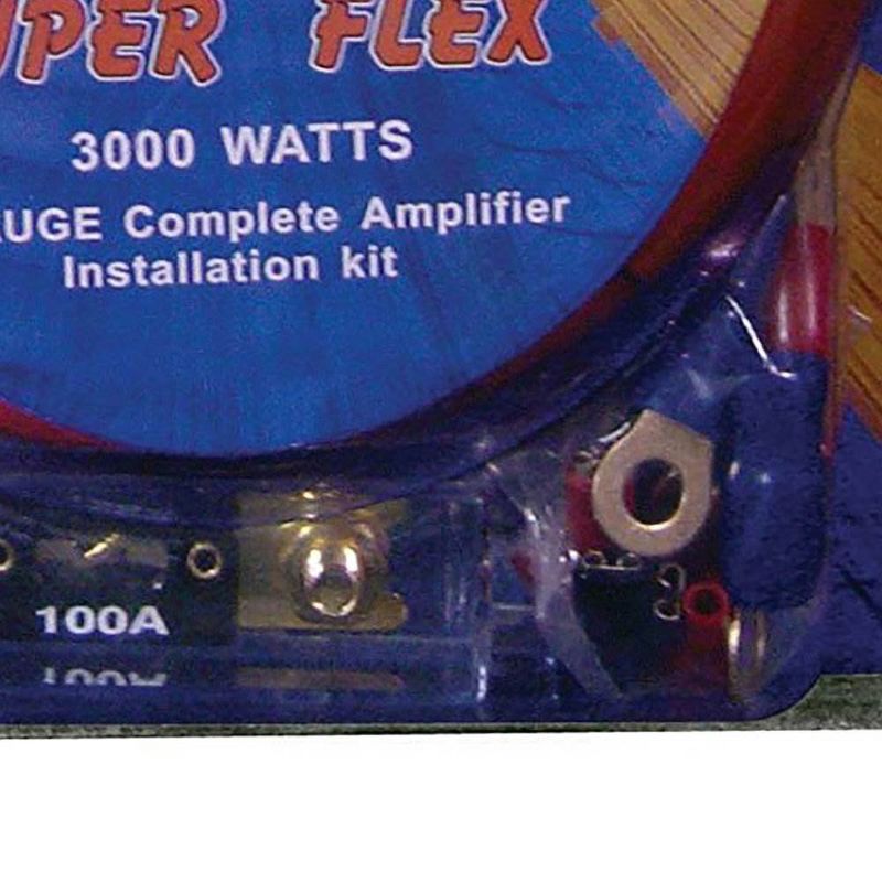 Q Power Super Flex 4-Gauge 3000-Watt Amplifier Car Audio Wiring Amp Kit (2 Pack), 5 of 7