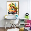 Stupell Industries Riding In Back Dino Car Floating Frame Canvas Art - 3 of 4