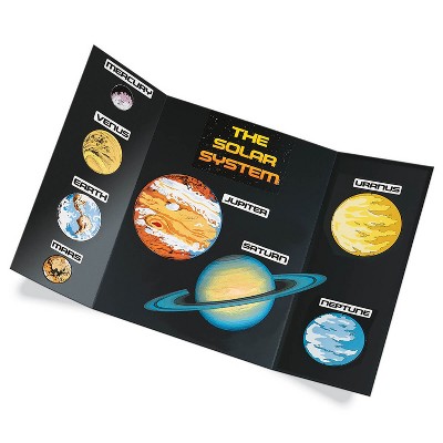 Black Corrugated Cardboard Tri-Fold Presentation Boards, 48" x 36", Pack of 6