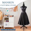 FDW Mannequin Adjustable Height Female Mannequin Torso 49-63in Height Wooden Tripod Stand with High Density Foam Velvet Fabric Covering Perfect - 2 of 4