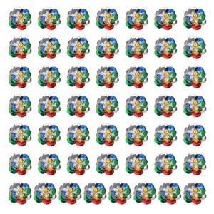 Unique Bargains Iron On Durable DIY Clothing Sequin Bead Flowers Patches 100 Pcs - 1 of 4