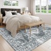 Machine Washable Rug Ultra Soft Area Rug Non Slip Vintage Rug Foldable Stain Resistant Rugs for Living Room Bedroom - 4 of 4