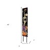 HomeRoots 42" Black And White Solid Wood Halloween Skeleton Garden Stake - 3 of 4