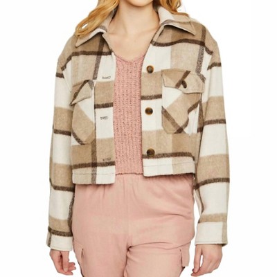 Women's Plaid Crop Jacket - LTX Sportswear L