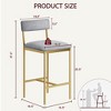 Kitchen Table Set, Dining Table and Chairs for 2, 3 Piece Dining Room Table Set with 2 Upholstered Chairs, Bar Dining Table Set for Small Spaces - 3 of 4