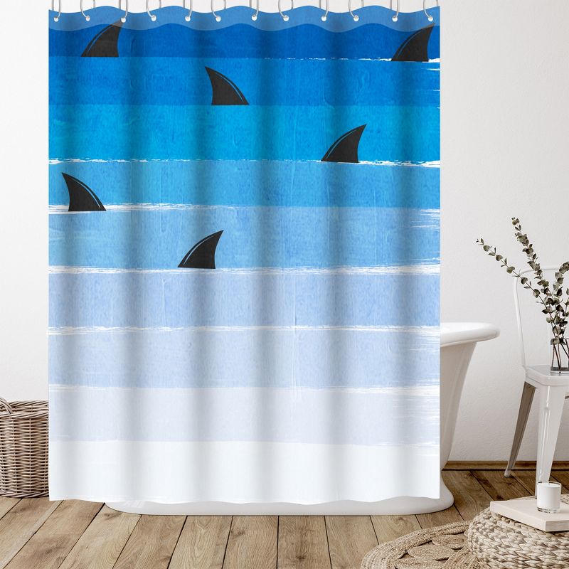 Americanflat 71" x 74" Shower Curtain Style 9 by Charlotte Winter, 4 of 7