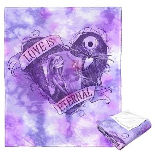 Disney Nightmare Before Christmas Eternal Nightmare Silk Touch Throw Blanket 50x60 Inches - 1 of 4