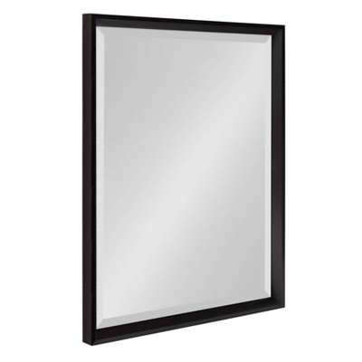 20" x 26" Calter Framed Wall Mirror Black - Kate and Laurel