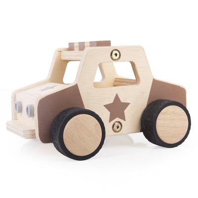 Guidecraft Wooden Police Car