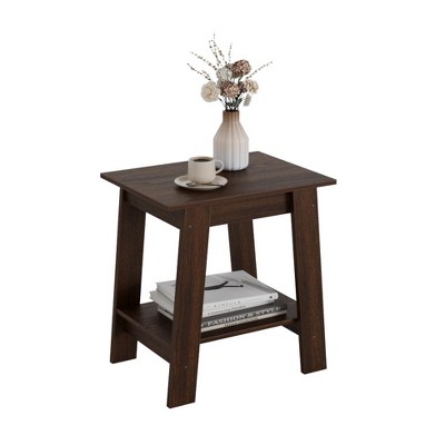 End Table, Small Side Table, Nightstand with 5-Tier Storage Shelf for Living Room, Bedroom