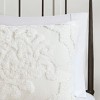 Sapphtopaz 3 Pcs Tufted Cotton Chenille Damask Comforter Set Cozy Bedding Set, Duvet Cover Set, Machine Washable - 3 of 4