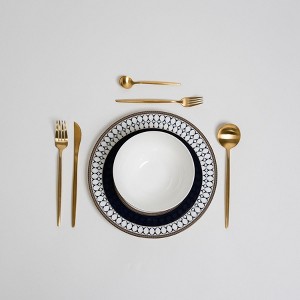 Ozarke Vertex Woode Blue Plates Set - Multicolor - 1 of 4