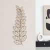 Brewster Eber Leaves Metal Wall Art: Iron Fern Sculpture, Copper Patina Finish, 33" Wide - 3 of 4