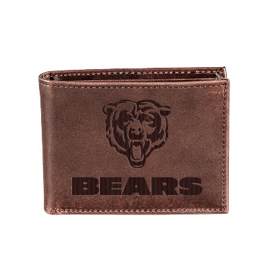 Evergreen Chicago Bears Bi-Fold Wallet, Brown