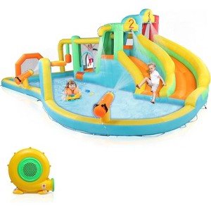 Karl Home Inflatable Water Slide Bouncy Castle With Air Blower - 1 of 4