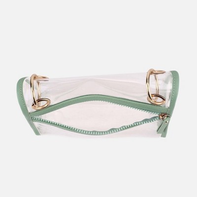 MKF Collection Gia Clear Crossbody Bag for Women by Mia K - Mint — фото 7