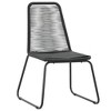 vidaXL Patio Chairs 2 pcs Poly Rattan Black - 2 of 4