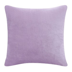 20" X 20" Purple 100% Cotton Zippered Pillow - 1 of 4