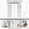 NicBex 67.3" Modern Matte Finish Bathroom Cabinet with Adjustable Shelves,1 Door&3 Drawers,Freestanding Storage Cabinet for Bathroom - 3 of 4