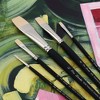 Creative Mark Pro-Stroke Powercryl Acrylic Paint Brushes - Brights Value Set of 5, Synthetic Paint Brushes for Artists, Seamless Nickel-Plated - 2 of 4