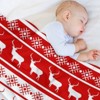 DSANE Christmas Deer Christmas Throw Blanket Soft Fleece Christmas Blanket Cozy Flannel Throw for Couch Bed - 4 of 4