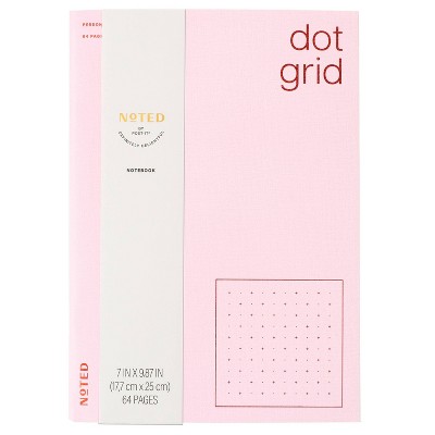 Noted by Post-it Soft Cover Dot Grid Notebook Pink 64 Pages