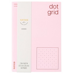 Noted by Post-it Soft Cover Dot Grid Notebook Pink 64 Pages - 1 of 3