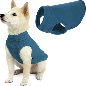 Gooby Boys XSmall Length (7 Inch) Stretch Fleece, Steel Blue, X - 1 of 2