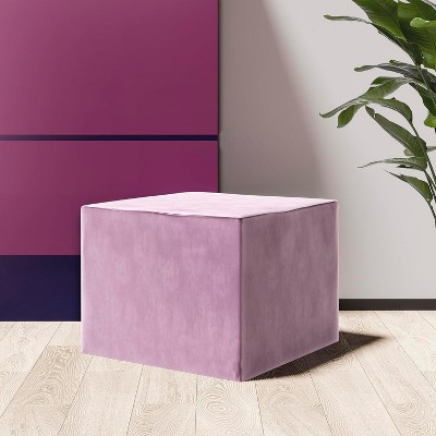 Stuffed Pouf Ottoman with Foam Filling ¨C Removable Cover, Perfect for Living Room Foot Rest, Under-Desk Use & Stylish Decor