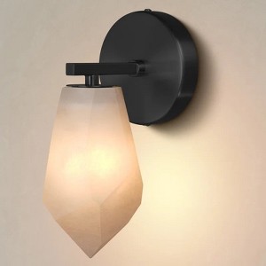 Modern Natural Marble Wall Sconce, Spanish Style Vanity Light - 1 of 4