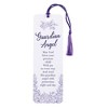 Dicksons Guardian Angel - May God Bless Precious Child, White/Purple 6 x 2 Inch Laminated Cardstock Tassel Bookmark; Pack of 12 - 2 of 2