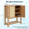 Shoe Storage Cabinet, Farmhouse Shoe Cabinet for Entryway, 5-Tier Shoe Organizer with Doors and Shelves, Narrow Hidden Freestanding Shoe Rack Cabinet - 2 of 4