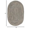Colonial Mills Carrington Tweed - Navy & Tan 20"x30" - 3 of 3