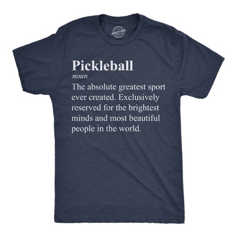 Мужские футболки Crazy Dog T-Shirts, Inc. Mens Funny T Shirts Pickleball Definition Sarcastic Graphic Novelty Tee for Men - Crazy Dog Men's T Shirt for Pickleball Fans Navy XL