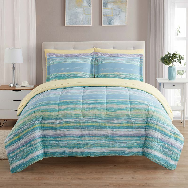Bed-in-A-Bag Ultra Soft Printed Comforter and Sheet Set by Sweet Home Collection™, 1 of 7