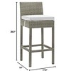 Modway Conduit Outdoor Patio Wicker Rattan Bar Stool - 4 of 4