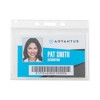 Advantus Frosted One-Card Rigid Badge Holders, Horizontal, Frosted 3.68" x 2.75" Holder, 3.38" x 2.13" Insert, 25/Box - 2 of 4