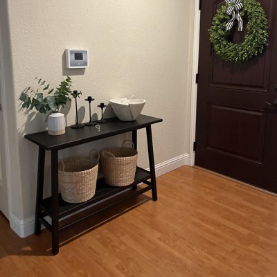 Haverhill Wood Console Table Weathered Brown - Threshold™ : Target