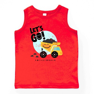 The Juniper Shop SmileyWorld Let's Go Dump Truck Youth Tank Top