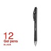 Staples Sonix Retractable Gel-Ink Pens Medium Point Black Dozen (13561-CC) 651254 - 2 of 4
