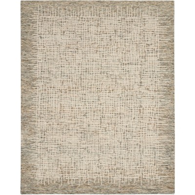 Hand-Tufted Ivory Multi Wool 8' x 10' Rustic Area Rug